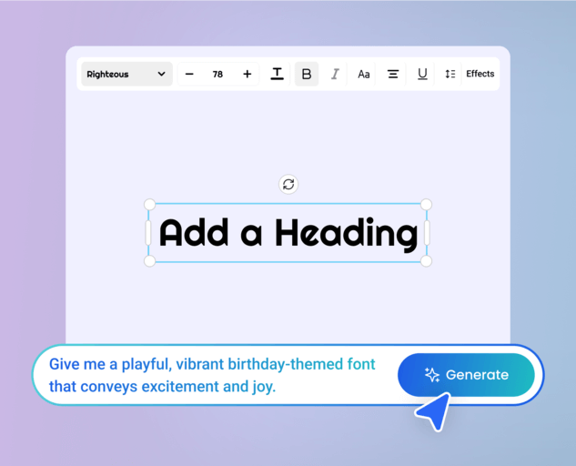 Font example — AI Font Generator on Pixazo AI